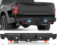 Aftermarket Off-road Bumpers for 2010-2014 Ford F-150 F150 SVT Raptor with 4 x LED Lights | Yzona