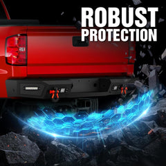 Pickup Truck Rear Bumpers for Sale Compatible with 2011-2014 Chevy Silverado & GMC Sierra 2500 3500 HD | Yzona