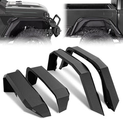 Truck Wheel Fender Flares Compatible with 2020-2024 Jeep Gladiator JT | Yzona