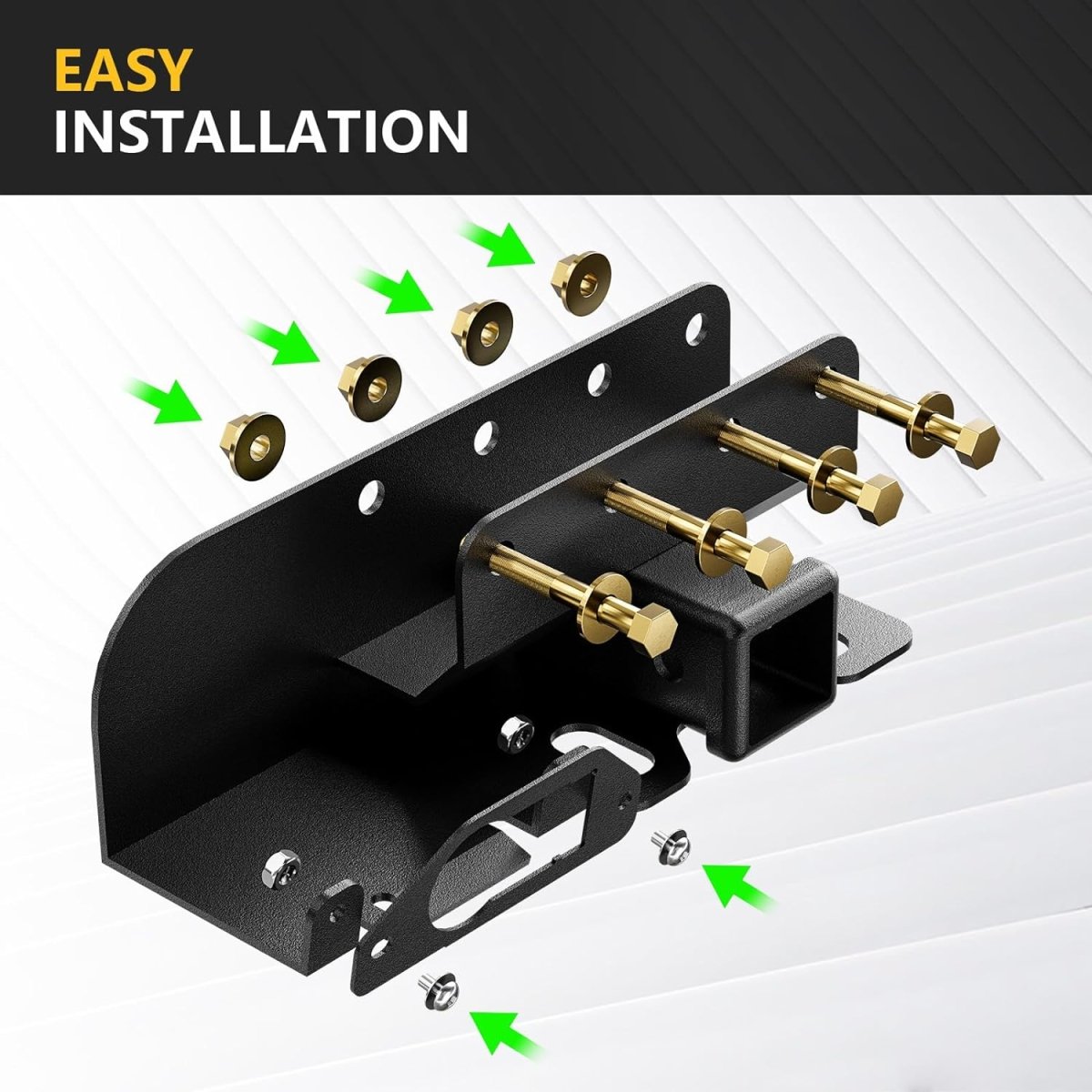 for Ford Bronco 2 Inch Trailer Hitch Receiver | 21-25 Ford Bronco 2 Door & 4 Door Hitch Receiver with Cover | Yzona