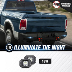 for Rear 2019 Ram 1500 Classic Bumpers Compatible with 09-18 Dodge Ram 1500 & 19-24 Ram 1500 Classic | Yzona