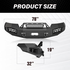 Replacement Front Bumpers Compatible for 2004-2008 Ford F-150 - Yzona