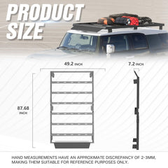 Roof Rack Cargo Basket Compatible with 2007-2014 Toyota FJ Cruiser | Yzona