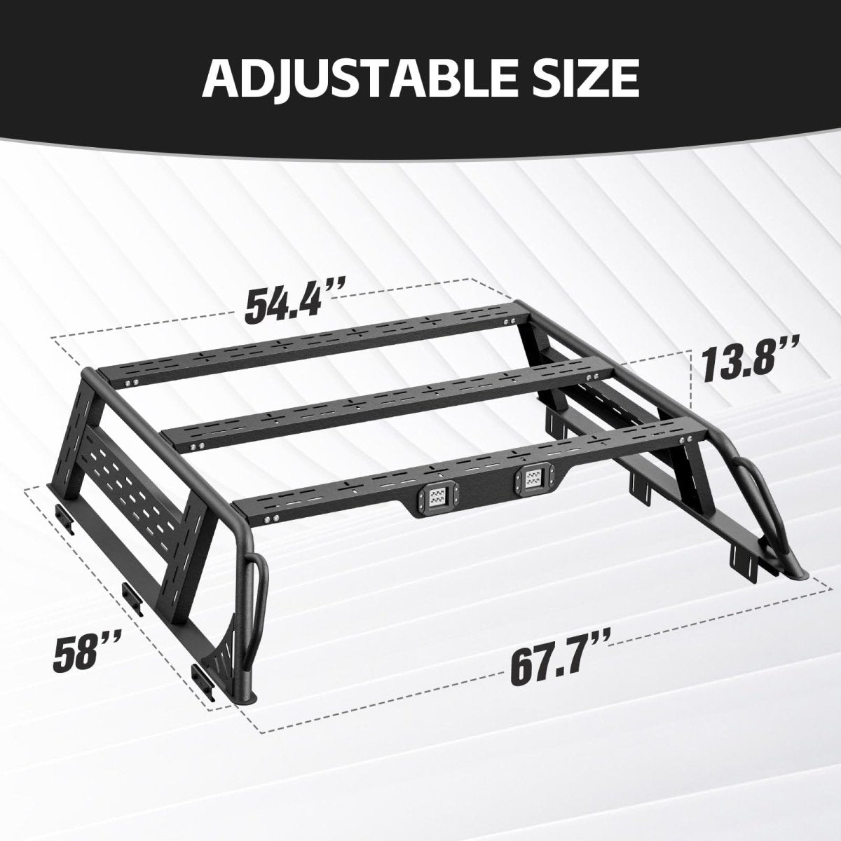 Pickup Truck Bed Rack System for Tent Compatible with 1992-2025 Ford F150 | Yzona