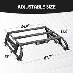 Pickup Truck Bed Rack System for Tent Compatible with 1992-2025 Ford F150 | Yzona