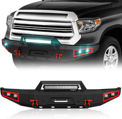 Front Bumpers for Cars Compatible with 2014-2021 Toyota Tundra with Winch Plate | Yzona