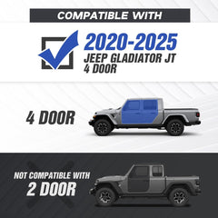 Yzona Truck Single Side Step Compatible with 2020-2025 Jeep Gladiator JT 4 Doors Running Boards