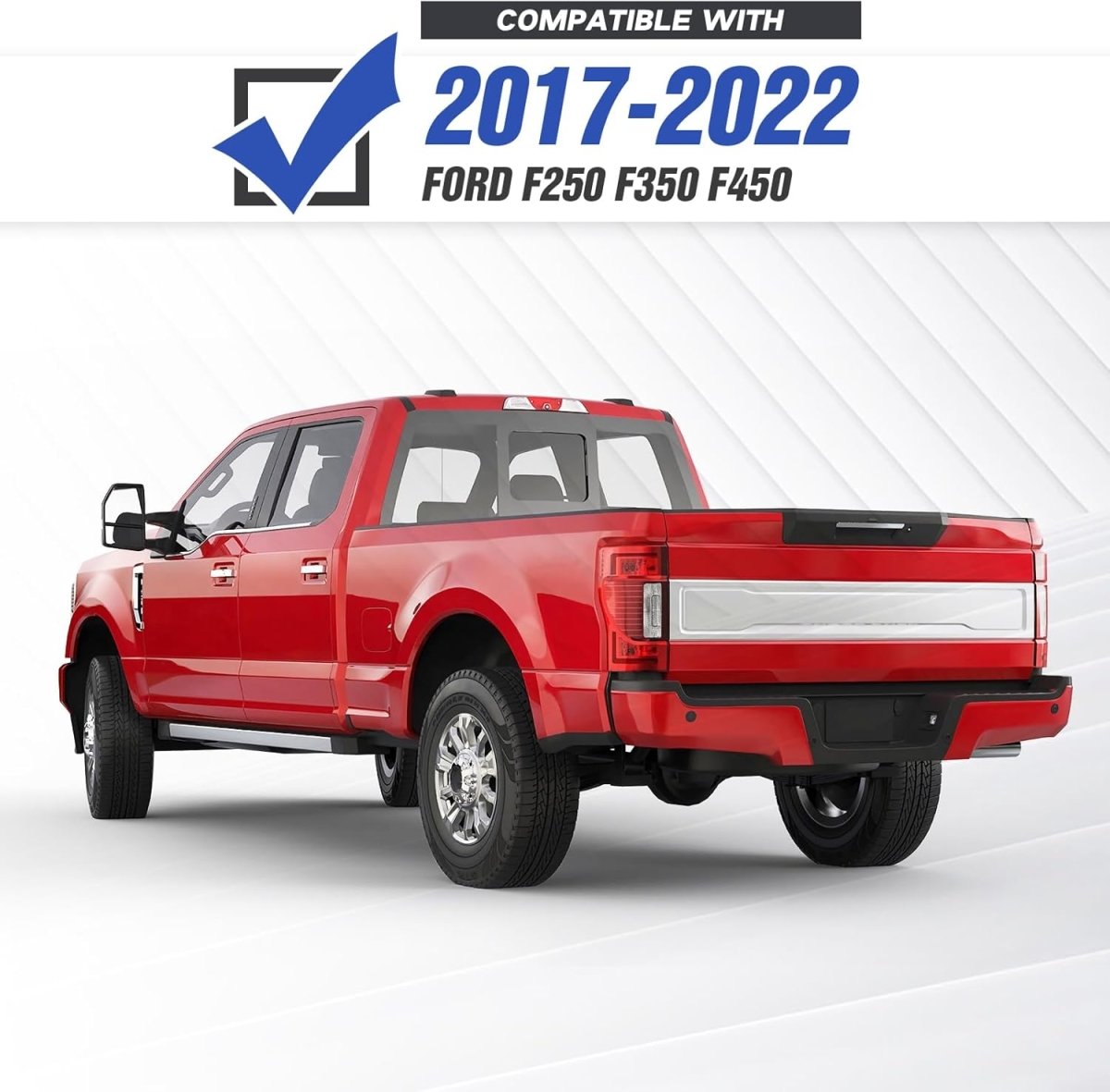 for Rear F350 Bumpers with Winch Compatible with 2017-2022 4th Gen Ford F250 F350 F450 with Paintable Armor | Yzona