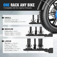 2pcs Bicycle Racks for Cars With Ramp | Yzona