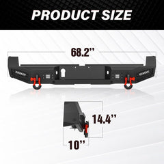 for Toyota Tacoma Aftermarket Bumpers Compatible with 2016-2023 Toyota Tacoma 3rd Gen | Yzona