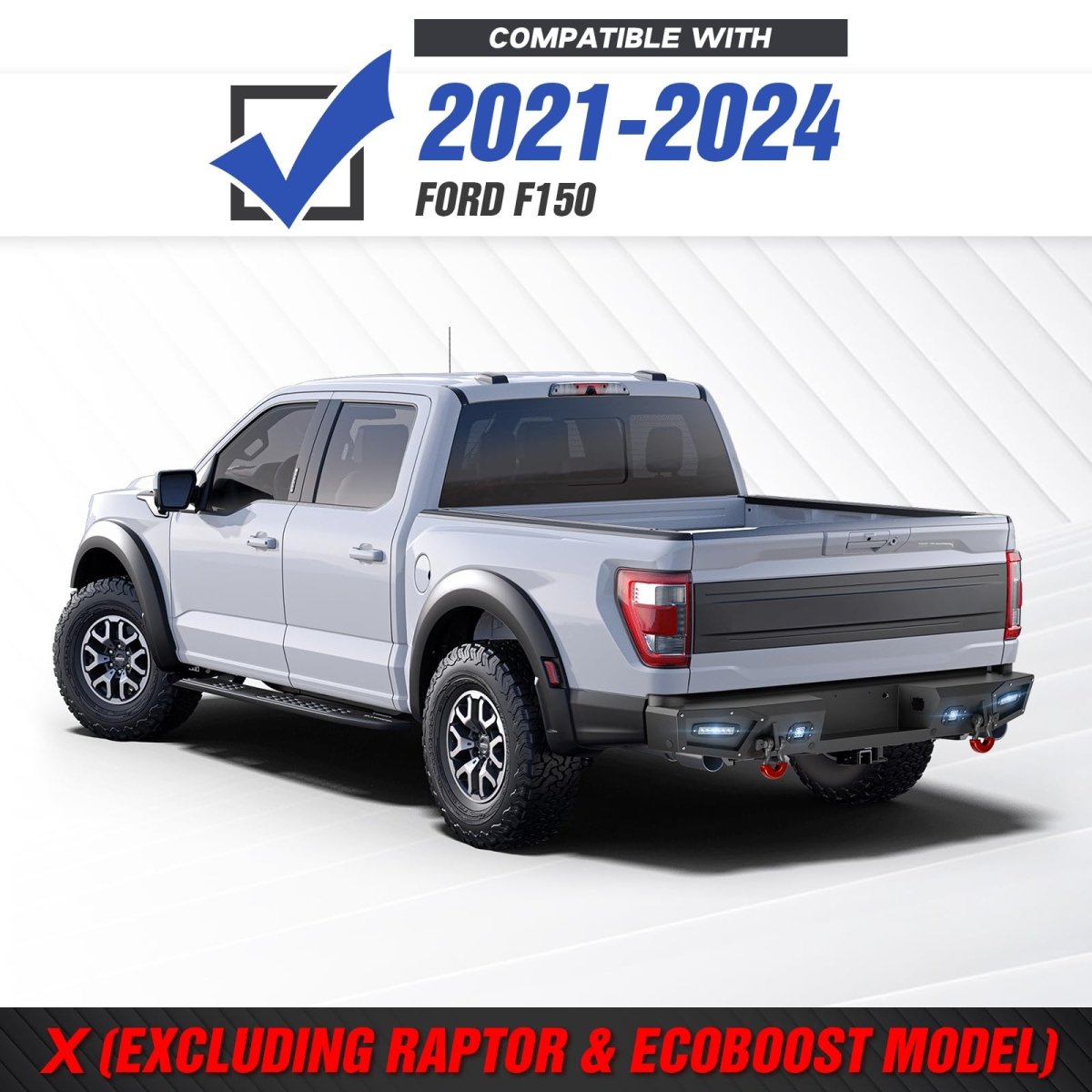 Real Truck Bumpers Compatible with 2021-2024 Ford F-150 | Yzona