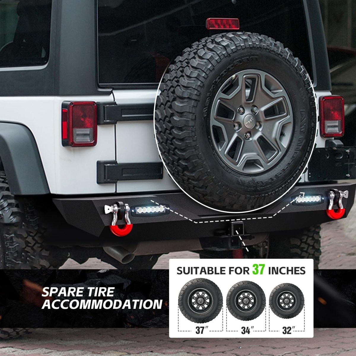 Best Aftermarket Bumpers Compatible with 2007-2018 Jeep Wrangler JK JKU
