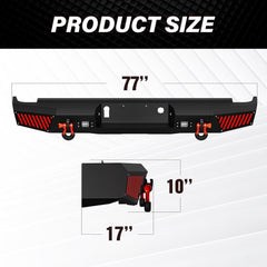 Pickup Heavy Duty Winch Bumpers for 2014-2015 GMC Sierra 1500 Equipped with LED Lights | Yzona
