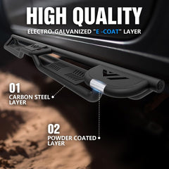 Running Boards for Toyota Tacoma Compatible with 2005-2023 Toyota Tacoma Double Cab & Crew Cab - Yzona