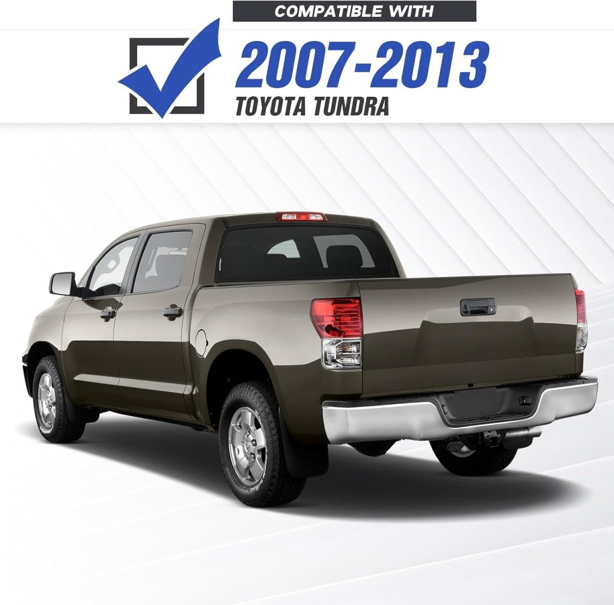 Off-road Rear Step Bumpers Compatible with 2007-2013 Toyota Tundra with Step Plate | Yzona