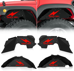 Front & Back Inner Fender Jeep | 2007-2018 Jeep Wrangler JK & JKU Unlimited Sport Sahara Rubicon | Yzona