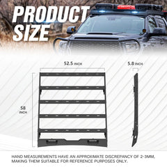 Roof Rack Cargo Basket Compatible with 2007-2021 Toyota Tundra CrewMax Cab | Yzona