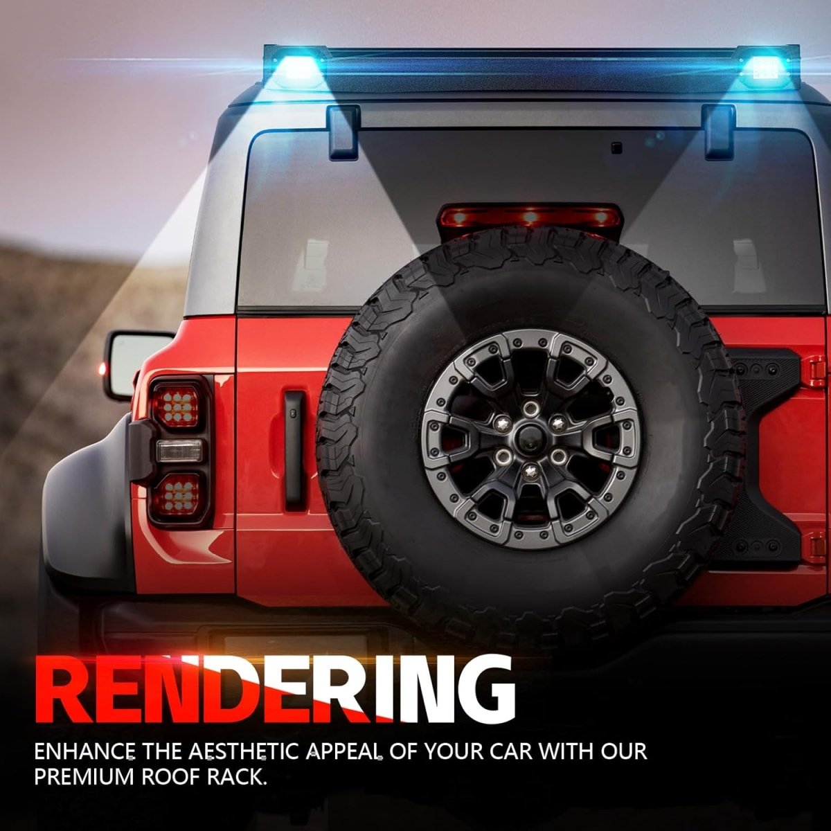 Hard Top Luggage Carrier for SUV Compatible with 2021-2024 Ford Bronco | Yzona