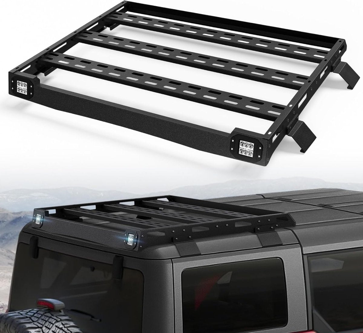 Hard Top Luggage Carrier for SUV Compatible with 2021-2024 Ford Bronco | Yzona