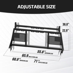 Yzona Universal Extendable Pickup Headache Racks for Trucks