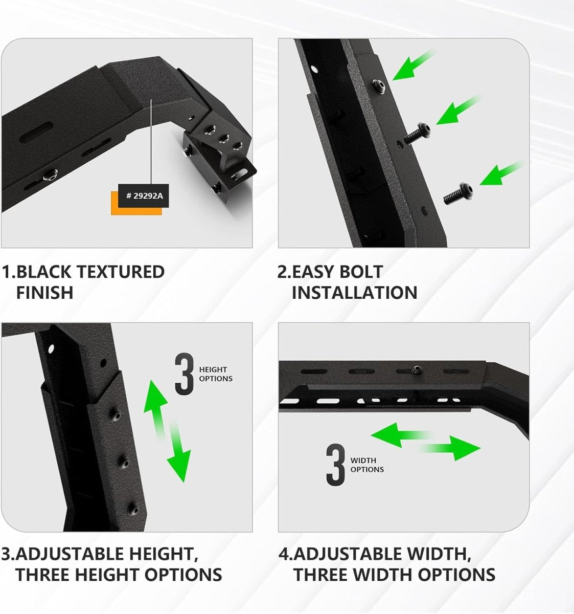 23" High Overland Pickup Roof Rack for Trucks for 2005-2023 Toyota Tacoma | Yzona