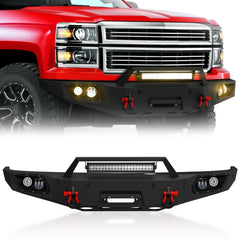 Aftermarket Bumpers for Trucks Compatible with 2014 2015 Chevy Silverado 1500