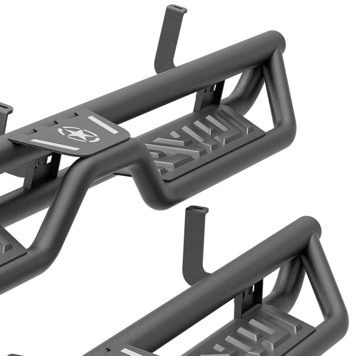 Black Side Steps for 1999-2006 Silverado & Sierra 1500 | 2001-2006 Silverado & Sierra 2500 3500HD - Yzona