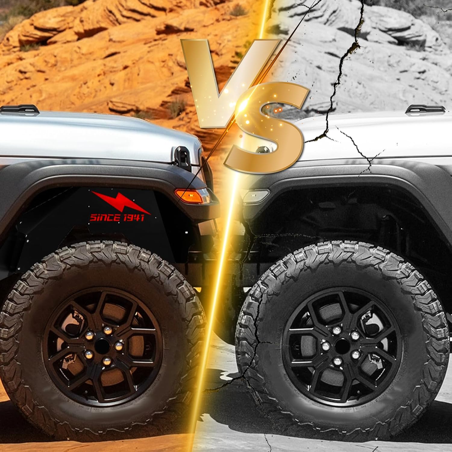 for Jeep Wrangler JL Inner Fender Liner | 18-24 Jeep Wrangler JL JLU & Gladiator JT 2/4 Doors | Yzona