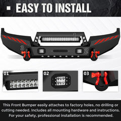 for Jeep WJ Bumpers Compatible with 1999-2004 Jeep 2nd Gen Grand Cherokee WJ | Yzona