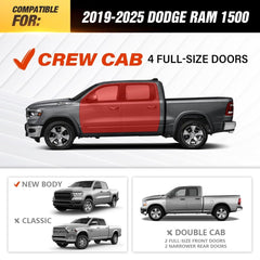 for 2025 Ram 1500 Running Boards Compatible with 2019-2025 Dodge Ram 1500 Crew Cab - Yzona