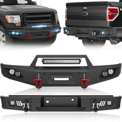 Winch Plate Front & Rear Car Bumpers for Sale 2015-2017 Ford F150(Excluding Raptor and Ecoboost) with Winch Plate | Yzona