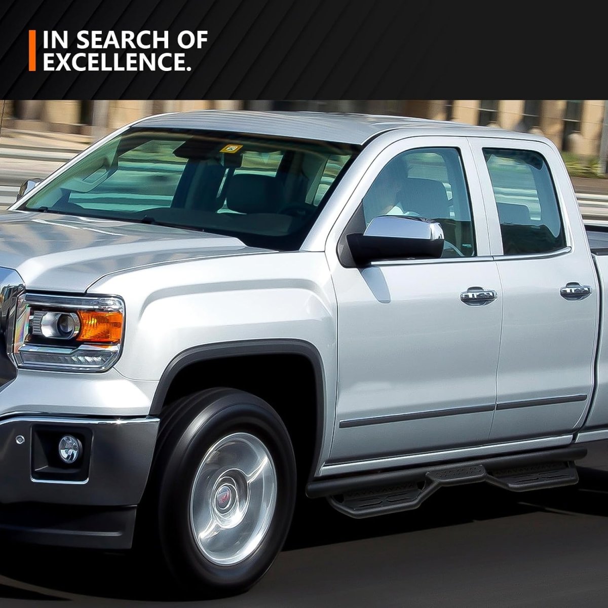 Best Running Boards for 07-18 Silverado & Sierra 1500, 07-19 Silverado & Sierra 2500 3500 HD Extended Cab | Yzona