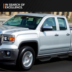 Best Running Boards for 07-18 Silverado & Sierra 1500, 07-19 Silverado & Sierra 2500 3500 HD Extended Cab | Yzona