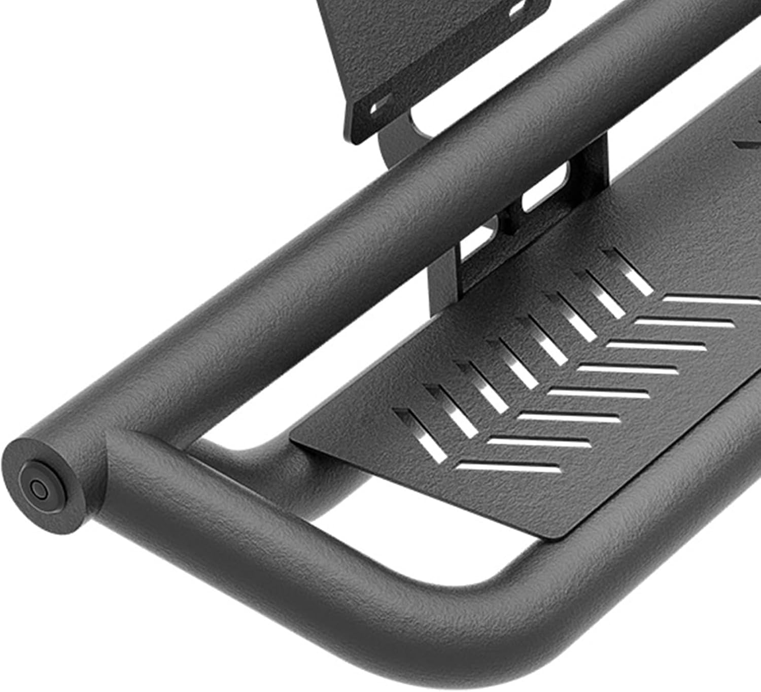 Two Raised Steps, SuperCrew Cab Running Boards Compatible with 2015-2025 Ford F150 & 2017-2025 Ford F250 F350 Super Duty Crew Cab Side Step Bolt-on Nerf Bar, Heavy-Duty Steel Side Bars