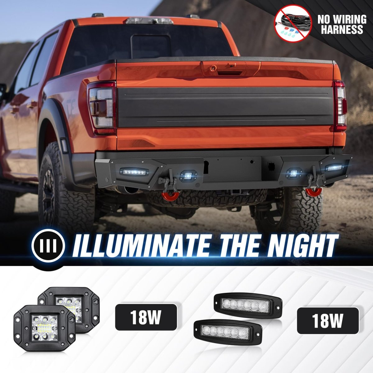 Real Truck Bumpers Compatible with 2021-2024 Ford F-150 | Yzona