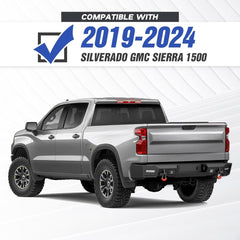 Rear Overland Durable Bumpers for 2019-2024 Chevy Chevrolet Silverado 1500 & GMC Sierra 1500 | Yzona