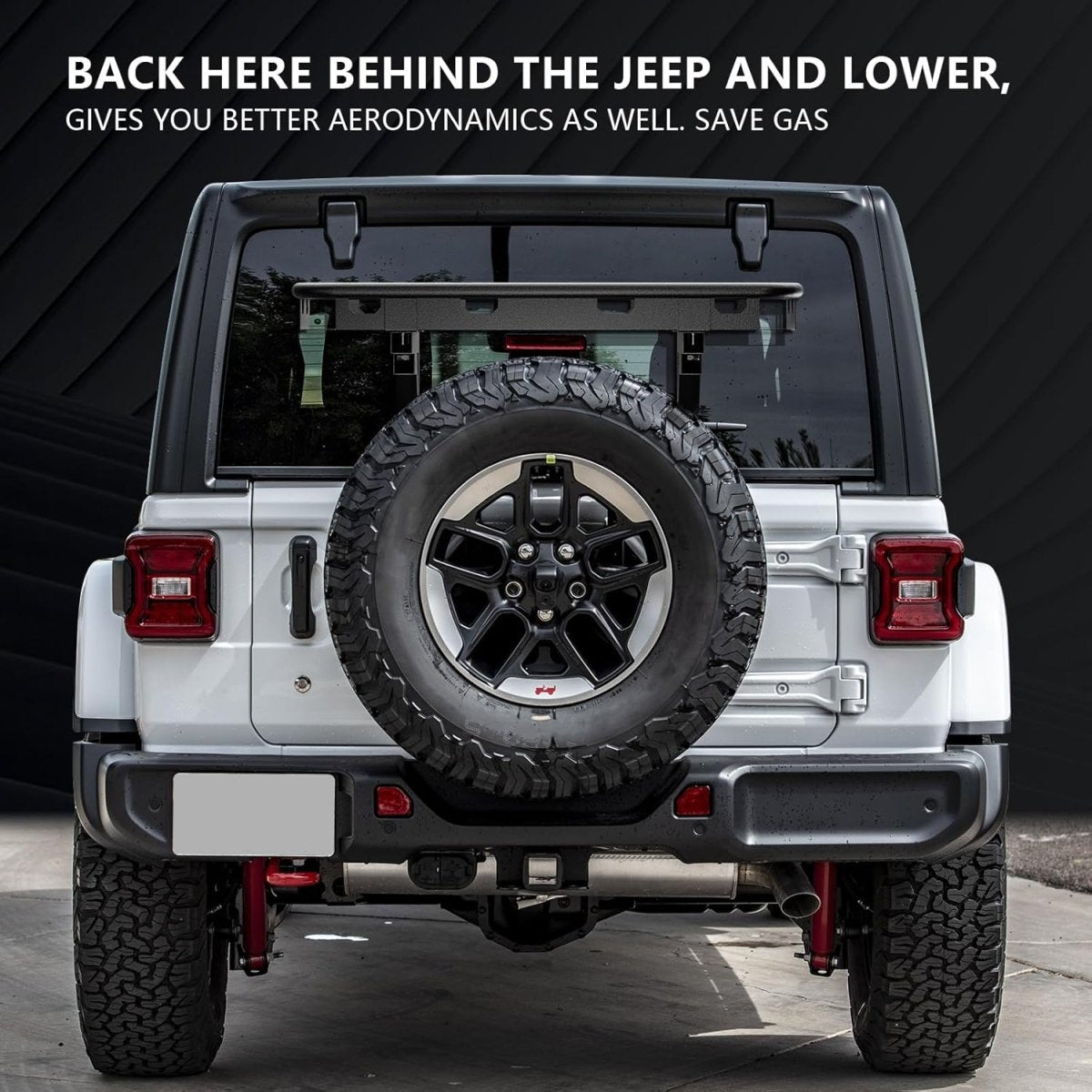 Rear Cargo Carrier Basket on OE Tailgate for 2018-2025 Jeep Wrangler JL & JLU Unlimited 2/4 Door | Yzona
