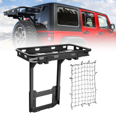 Rear Cargo Carrier Basket on OE Tailgate for 2018-2025 Jeep Wrangler JL & JLU Unlimited 2/4 Door | Yzona