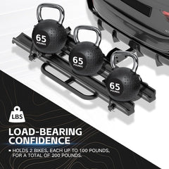 2pcs Bike Mount for Car with Ramp | up to 4.8" Fat Tire Carrier | Yzona