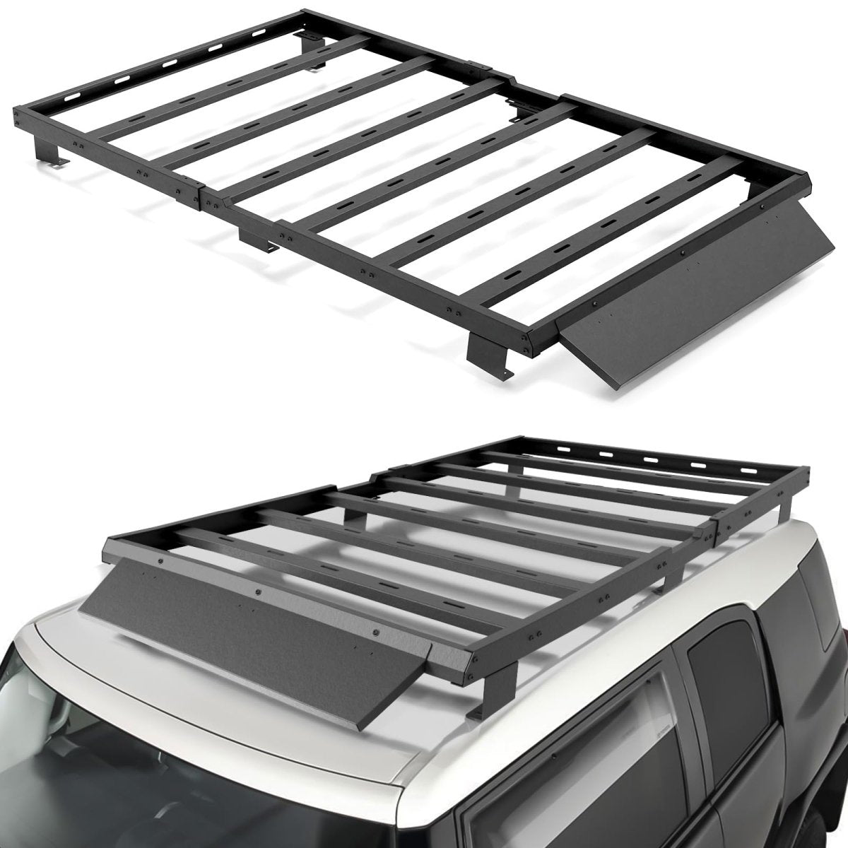 Roof Rack Cargo Basket Compatible with 2007-2014 Toyota FJ Cruiser | Yzona