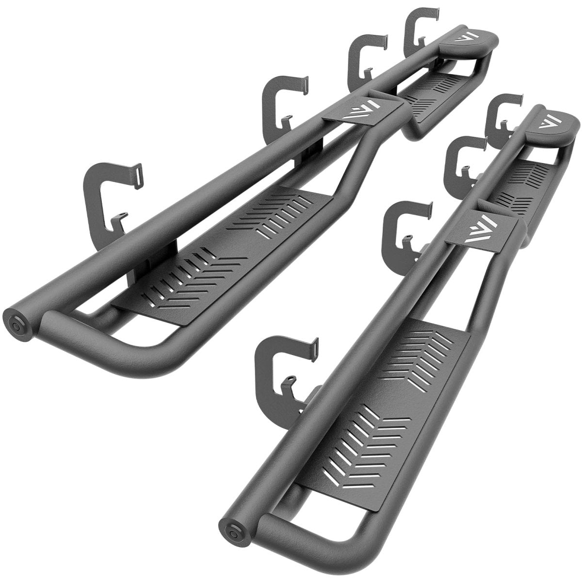 Crew Cab Side Steps Compatible for 2007-2018 Silverado & Sierra 1500 | 2007-2019 Silverado & Sierra 2500HD 3500HD - Yzona