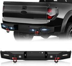 Aftermarket Off-road Bumpers for 2010-2014 Ford F-150 F150 SVT Raptor with 4 x LED Lights | Yzona
