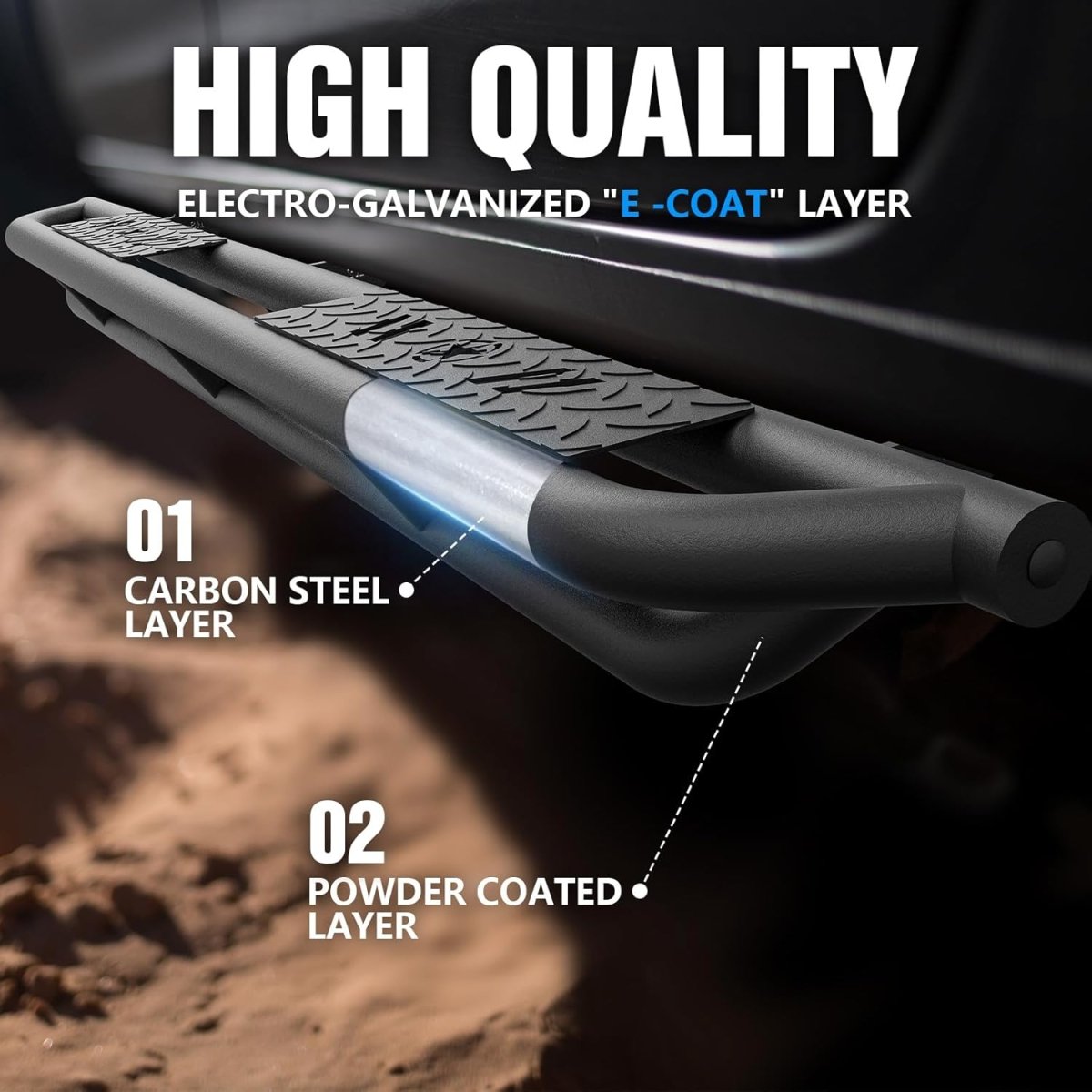 Yzona Off Road Tacoma Running Boards