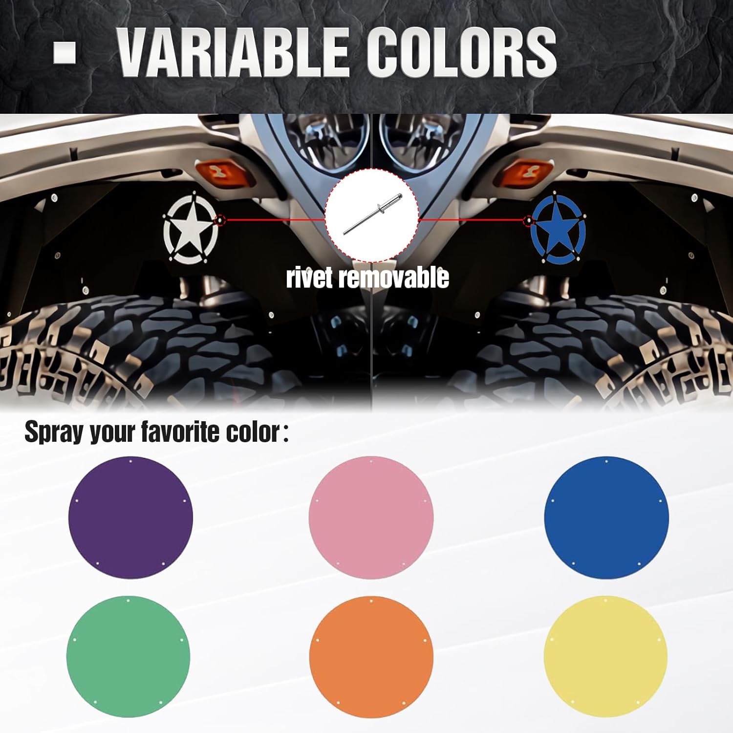 for Jeep Gladiator Inner Fender Liners | 18-24 Jeep Wrangler JL & JLU Unlimited Gladiator JT | Yzona