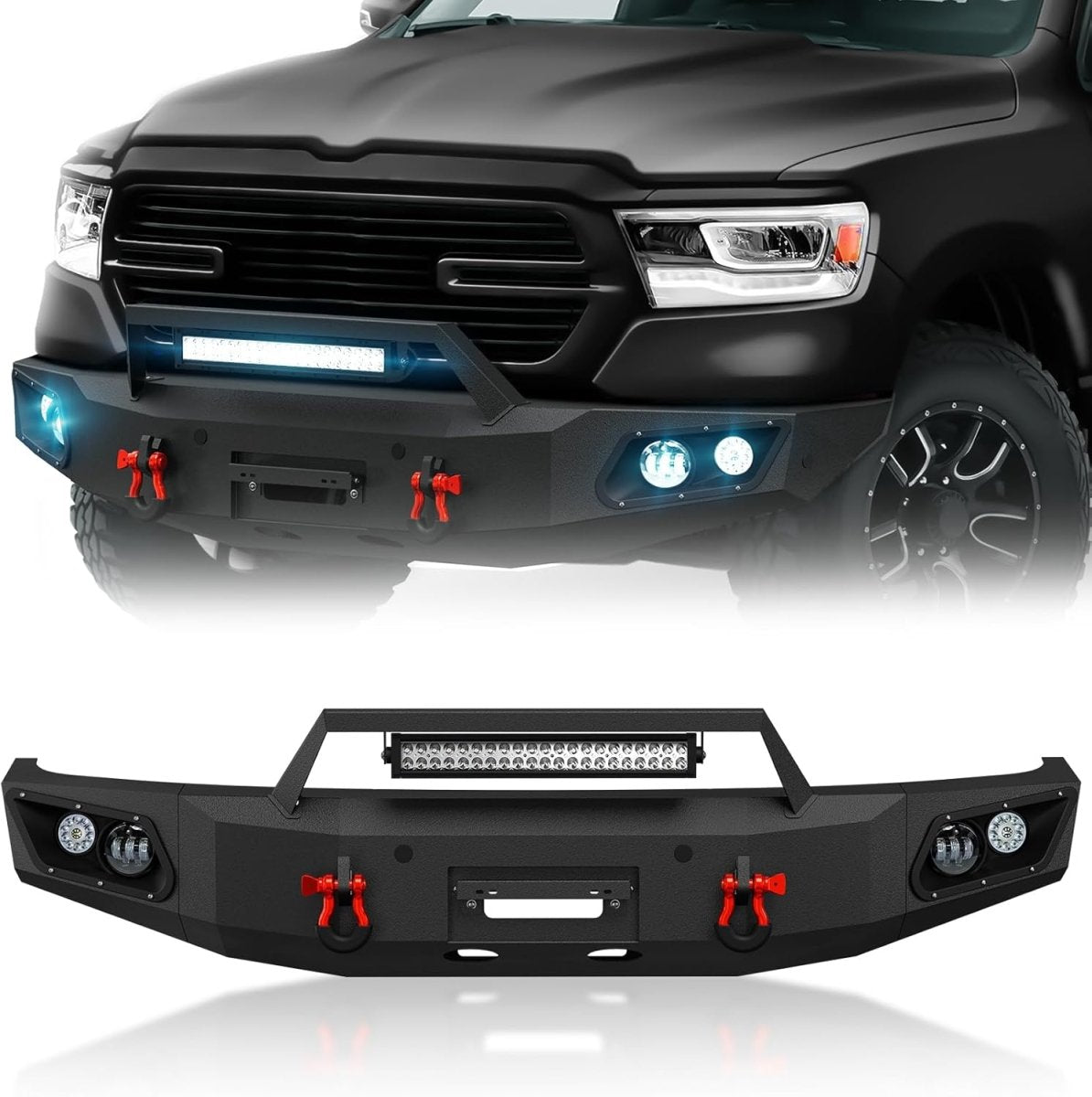 Steel Front Bumpers for 2019-2024 Dodge Ram 1500 | Yzona