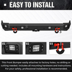 Best Replacement Bumper for 1999-2004 Land Rover Discovery 2 Rock Crawler Bumper | Yzona