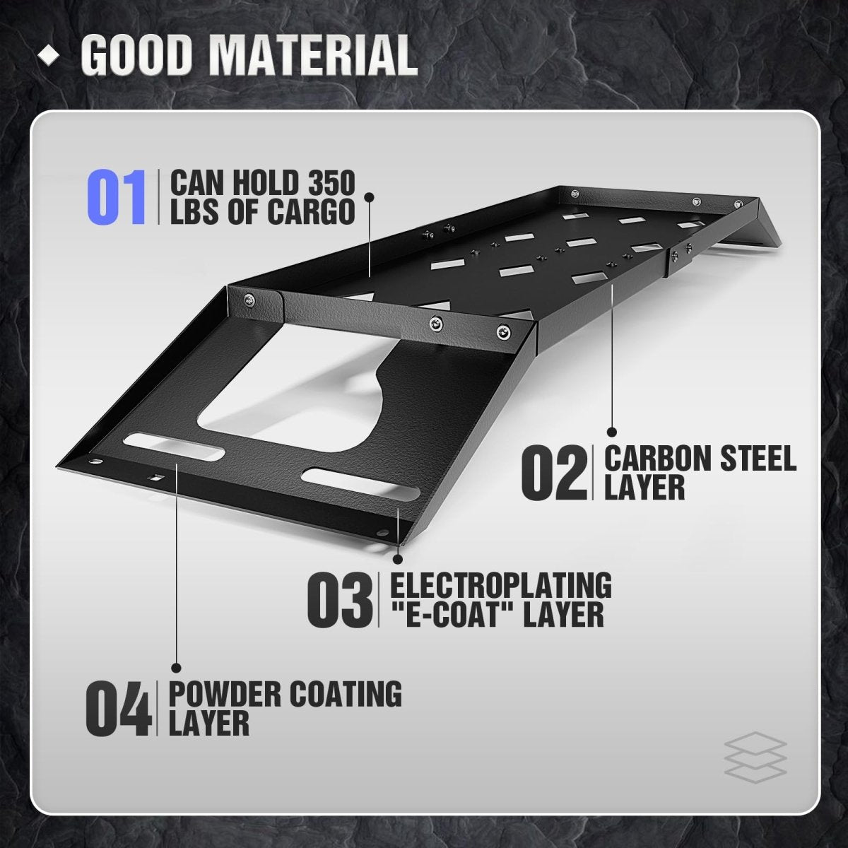 Interior Cargo BasketCompatible with 2007-2025 Jeep Wrangler JK JKU & JL JLU