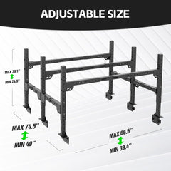 Universal Adjustable Ladder Bed Cargo Racks | Yzona