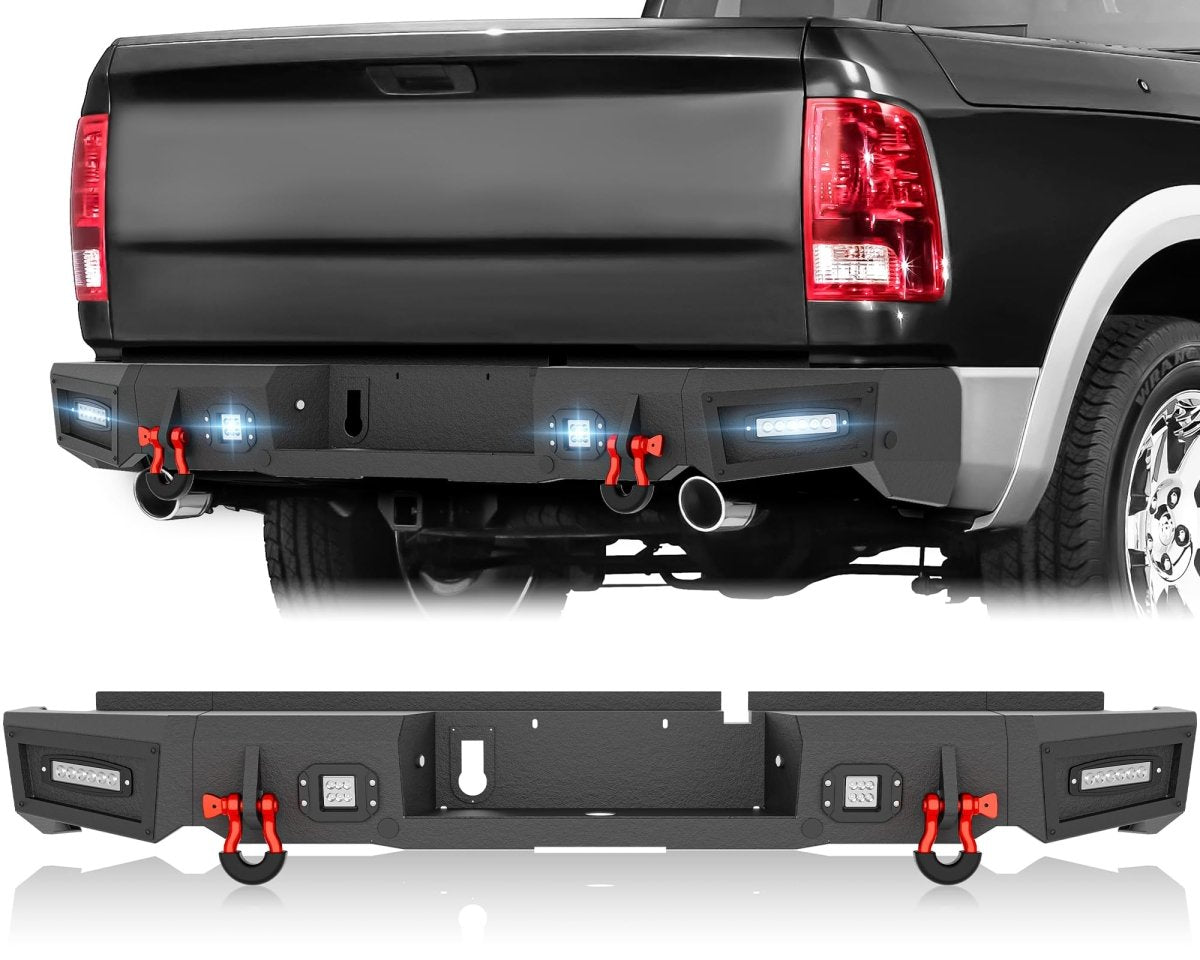 for Rear 2019 Ram 1500 Classic Bumpers Compatible with 09-18 Dodge Ram 1500 & 19-24 Ram 1500 Classic | Yzona