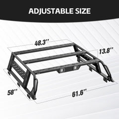 Overland Truck Roof Top Tent Bed Rack Compatible with 2005-2025 Tacoma & 2020-2025 Gladiator JT | Yzona
